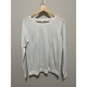 $78 Lululemon NWT Swiftly Tech LS Breeze White Long Sleeve Top Women's Size 10